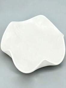 INS-Stil Schachbrett Retro Wolken Keramikteller, Dessert-/Salat-/Frühstücksteller, Haushaltsgeschirr, Schmuck-/Lippenstift-Aufbewahrungsschale, nordischer Stil Dessertteller, Foto-Prop-Dekoration