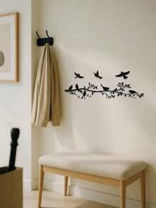 5-Piece Modern Metal Wall Art Set - Bird On Branch Wall Decor, Rustproof & Waterproof Hanging Art For Living Room, Bedroom, Indoor/Outdoor | Housewarming & Birthday Gift For Women, Men, Friends - 彩色 - 查看 3