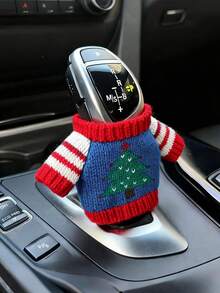 Copri pomello del cambio a tema natalizio, universale, per decorazioni natalizie, di Capodanno e stagionali - Multicolore - Visualizzare 5