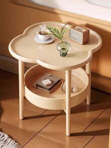 1pc Creative Modern Minimalist Mobile Side Table, Suitable For Living Room, Bedroom, Balcony - Coffee Table, Sofa Side Table, Nightstand - Multicolor - View 3