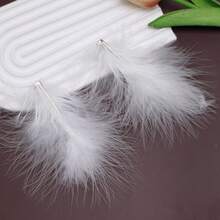 1pc/2pcs Christmas Bow Hair Clips, Fashion Cute Plush Feather Bow Ribbon Hair Accessories For Women, Party/Holiday Costume, Suitable As Christmas Gifts For Family And Friends, Claw Clips, Hair Slide, Hair Barrettes, Winter