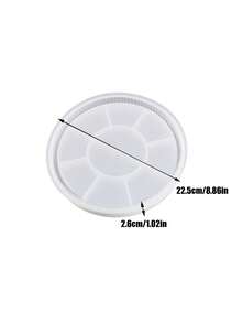 1 khay tròn sọc trang trí khay lưu trữ đế chậu cây khuôn silicon cho nhựa thạch cao trang trí bê tông khuôn silicon - trắng - Xem 11