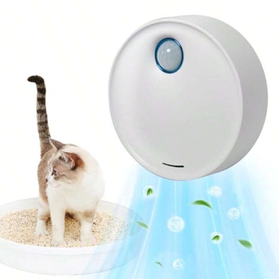 Eliminador de Olores de Ozono para Mascotas Purificador Inteligente de Aire Con Luz Nocturna. Desodorizador de Arena para Gatos para Olores Fuertes de los Excrementos de Mascotas Inodoro - como en la foto - Ver 1
