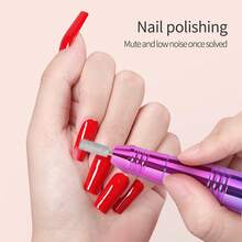 Máquina de taladro de uñas eléctrica profesional, juego de manicura con lima de uñas, baja vibración y ruido, alta potencia, 35000RPM alta velocidad para taladro de uñas acrílicas, removedor de gel, herramienta de pedicura, pulidora, pulidora eléctrica para el hogar y el salón