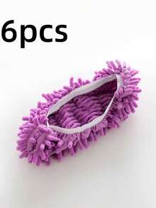 2/6只装超柔软超细纤维拖把拖鞋 - 速干、可水洗、可重复使用，轻松清洁厨房和浴室地板。超细纤维清洁拖把拖鞋，地板清洁工具鞋套，柔软、可水洗、可重复使用。超细纤维脚套，地板清洁工具鞋套。 - 彩色 - 查看 13