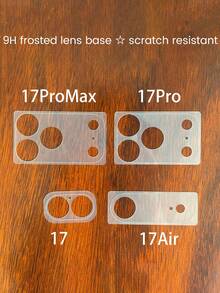 5pcs Matte TPU Ultra-Thin Fiber Glass Base Film, Lens Hollow Base Protection For IPhone 17/17 Pro/17 Pro Max/17 Air