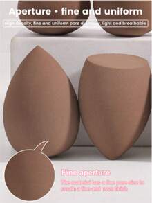 6PCS Makeup Sponge,Suitable For Cream & Powder Concealer, Loose Powder Makeup Applicator Makeup Accessories,Puff,Makeup Blender,Powder Puff,Makeup Sponge,Cheap,Stocking Stuffers,Makeup,Makeup Tools,Cheap Stuff,Gifts,Gifts For Women,Christmas Gifts - Brown - View 5