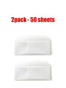 50张白色亚麻质感一次性纸巾，附赠餐具袋，斋月礼物/斋月装饰/斋月配件，开斋节礼物/开斋节庆祝活动礼品，高吸水性优雅餐具，适合斋月分发/开斋节聚会、节日婚礼/派对餐桌装饰和特殊活动餐具袋餐巾，斋月祝福，斋月餐巾。 - 白色 - 查看 12