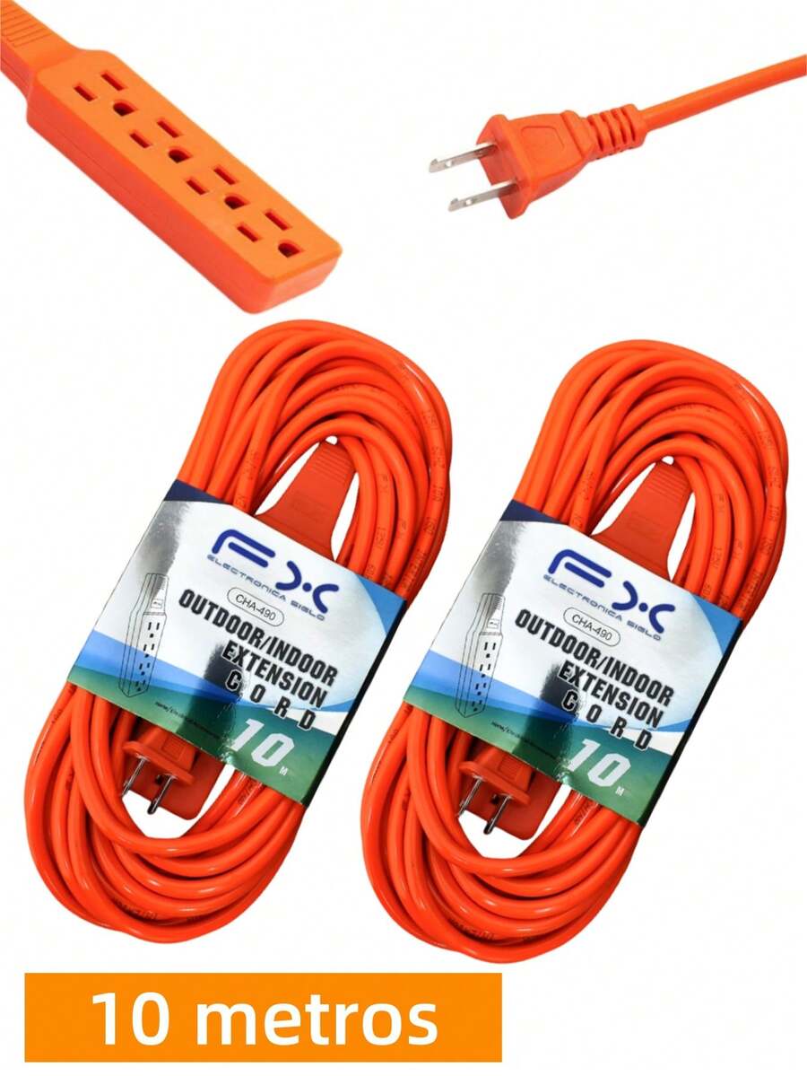 Extension Cords - 10 Metros -- 2 Piezas - View 1
