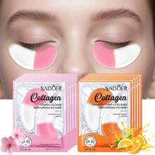 1/3/5 cặp mặt nạ mắt dạng gel collagen, hương hoa anh đào/cam, giàu axit hyaluronic và chiết xuất hoa cúc, dưỡng ẩm và làm săn chắc, giảm nếp nhăn, bọng mắt và quầng thâm, không gây dị ứng, dưỡng ẩm, làm sáng và rạng rỡ vùng da quanh mắt, phù hợp cho cả nam và nữ. - Nhiều màu - Xem 1