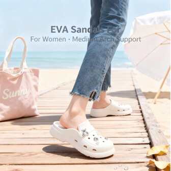 ASOFTER Women's Cartoon Cute Rhinestone Bear Design Casual Slip-On Sandals, Suitable For Outdoor & Indoor, Thick Sole, Non-Slip, Beach Shoes, Christmas Gift