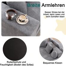 Fully Compressed Boneless Sofa, Living Room/Bedroom With Segmented Cloud Sofa, Modern Modular Sofa, No Assembly Required, Comfortable, Skin-Friendly Chenille Fabric