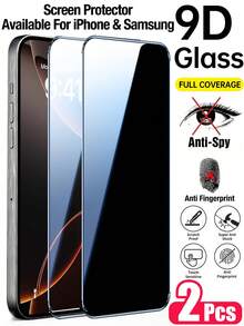 Yezodawee 2pcs Privacy Screen Protector For Samsung Galaxy A16 5G/A15/A14/A55/A54A/34, Upgraded 25° Anti-Spy Tempered Glass Screen Protector, Compatible With IPhone 17 Pro Max/17 Pro/17 Air/17/16 Pro Max/16/16 Pro/16 Plus/15/14/13/12/11/XR/XS Max, Anti-Scratch, Privacy Screen Protector - Black - View 37
