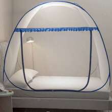 Mosquitero Plegable Cama 1.8x2x1.5m, Sin Necesita Colgarse - Azul - Ver 2