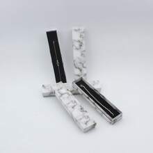 4 piezas Cajas de joyería de papel con patrón de mármol, adecuadas para almacenar pulseras, collares, colgantes y joyas, para empaquetar regalos de cumpleaños - Caja con patrón de mármol - Ver 3