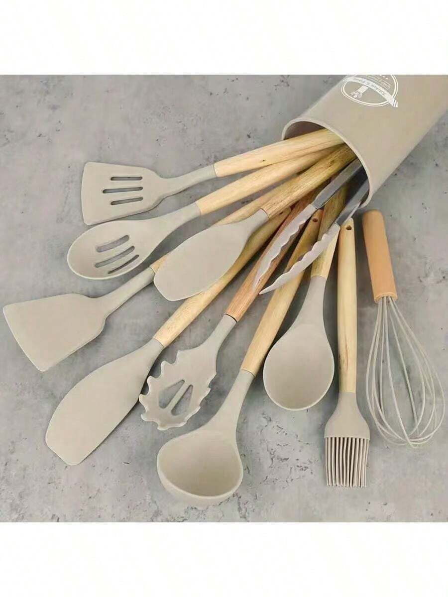 12pcs Kitchen Utensil Set, Cooking Tools Set, Washable Modern Cookware, Kitchen Gadgets, Kitchenware Accessories