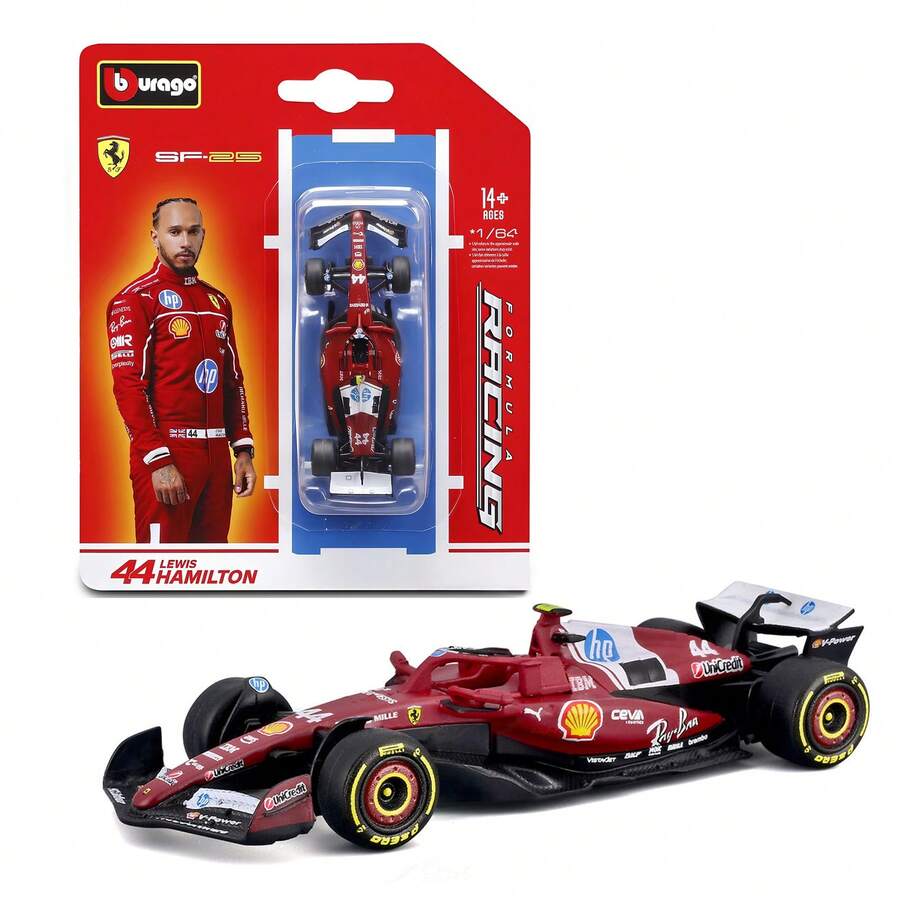 Hàng mới 100%, có sẵn trong kho. Mô hình xe đua Công thức 1 thu nhỏ Bburago 1:64 SF25, Red Bull RB21, AMG W16 E Performance, MCL39 Standard Livery, đồ chơi sưu tập đồ chơi. - SF25#44 - Xem 1