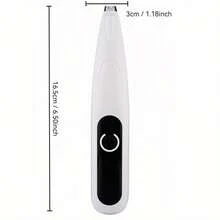 2款LED数码显示宠物电动脚毛修剪器，宽刀片带照明，适用于修剪宠物细毛 - 彩色 - 查看 11