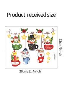 Brodark Christmas Leaf Lights Ball Ribbon Stickers, Children's Room Toilet Sticker, Home Decor Wall Sticker, Self-Adhesive; Christmas Ribbon Leaf Toilet Decor Wall Sticker, Self-Adhesive PVC Bathroom Toilet Sticker