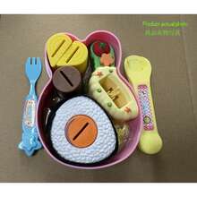 1件套2025兔子餐盘、熊餐盘、拉面喂食玩具、毛绒布丁过家家套装、亲子活动、自学玩具、圣诞礼物、生日礼物、小女孩最爱的礼物