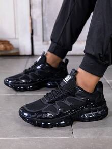 Plus Size Unisex Rotary Button Safety Shoes, Comfortable And Protective Work Shoes, Anti-Smash Anti-Puncture, Lightweight And Breathable, Industrial Labor Protection Footwear For Men And Women - Black - View 5