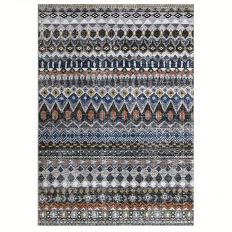 1 Stück Marokkanischer Vintage gestreifter Teppich, Teppich für Innenräume für Schlafzimmer, Wohnzimmer, Heimdekoration