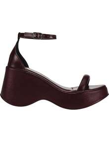 Women's Platform Wedge Sandal With Shekinah Heel, Elegant, Comfortable, Modern, Soft, Fashionable, Casual, PVC, Buckle, Party 2025 - Gỗ đỏ - Xem 5