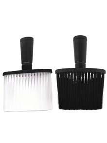 1 件装理发刷颈部除尘刷理发刷柔软理发颈部除尘刷头发清洁除尘刷理发用品，用于梳理颈部和耳朵周围的毛发（送她的礼物/送他的礼物/浪漫礼物/爱情礼物/情侣礼物/情人节礼物/情人节） - 黑色 - 查看 12