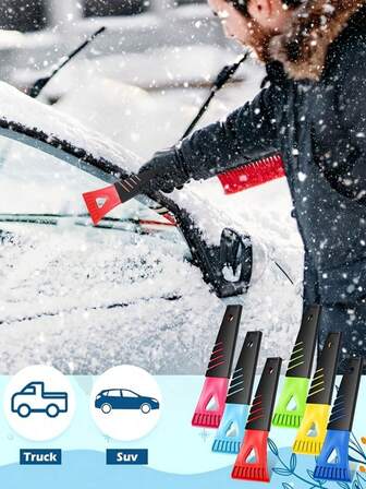 1/3Pcs Mini Plastic Spatula Ice Scrapper For Car Frost Removal Scraper Windshield Cleaning Tool Snow Cooler Fridge