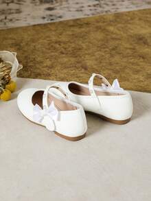 Fashionable Girl Pearl Flat Shoes, Autumn/Winter - White - View 6