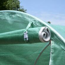 Outsunny 395x195x190cm Tomato Greenhouse With 6 Mesh Windows, Round Arch Greenhouse For Plant Growing And Early Sowing On Site - 1 - View 7