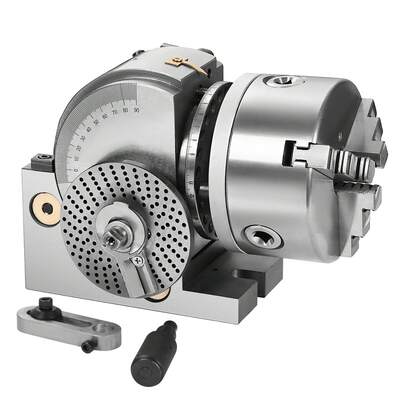 4-Zoll-Indexierkopf-Set für die Metallbearbeitung (inklusive Reitstock) | Hochpräziser Indexierer, mit Fachwissen hergestellt | Unverzichtbares Präzisionswerkzeug für Heimwerkerprojekte in der Werkstatt