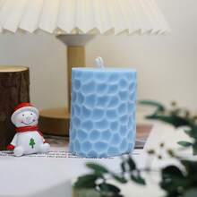 Huayuxun 1 pieza Vela con forma de cilindro escalado, 8.1cm de altura, 4 colores, 8-10 horas de tiempo de quemado, vela de cera de soja premium, regalo creativo estilo Ins, decoración del hogar, decoración de mesa, vela con fragancia, accesorio de fotografía, perfecto para ocasiones románticas como el Día de San Valentín, Acción de Gracias, Navidad, fiestas, cumpleaños - Multicolor - Ver 5