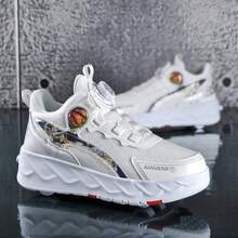 冬季青少年学生成人情侣时尚透气运动鞋，带4个轮子，户外运动轮滑鞋，男女通用可拆卸二合一鞋 - 白色 - 查看 10