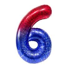 40-Inch Spider Theme 0-9 Foil Balloons, Suitable For Birthday, Graduation, New Year, Anniversary Party Decoration - Multicolor - View 9