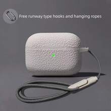 适用于 Pro 3/4/Air 4 的保护壳，荔枝纹理保护套，超薄硅胶材质，精准开孔，防指纹防尘 - 白色 - 查看 7