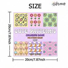 GDTME 1 Cuốn Sách Tô Màu Trẻ Em: Sách Tô Màu Họa Tiết Đơn Giản & Nổi Bật, Phù Hợp Cho Người Lớn, Sách Vẽ Dễ Thương, Món Quà Hoàn Hảo Cho Tiệc Giáng Sinh, Halloween và Sinh Nhật - Tô Màu Họa Tiết Dễ Dàng, Giảm Căng Thẳng: Phù Hợp Cho Những Người Yêu Thích Tô Màu (Tô Màu Không Gian Ấm Áp) - dễ thương - Xem 8