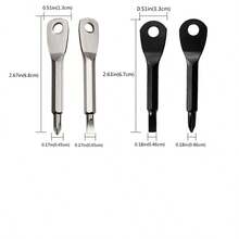 2pcs Portable Screwdriver And Flathead Screwdriver Keychain Set - Camping Accessories Multifunctional Mini Pocket Tools, Repair Tools, Small Tool Car Parts Set, Pendant, Gothic Y2K Christmas Gift Creative Set, With ID Card Lanyard Car Parts Accessories, Portable Screwdriver, Outdoor EDC Multifunctional Tools With Keychain