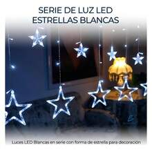 Luz Led Estrella Cadena Decoración Navideña Embalaje Dañado - Multicolor - Ver 3