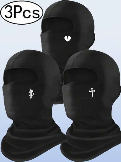 1pc Ski Mask/Balaclava/Full Face Mask, Summer UV Protection, Unisex Outdoor Sports Mask, Suitable For Skiing, Snowboarding, Motorcycle Riding, UV And Wind Protection