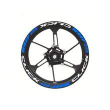 24pcs Motorcycle Wheel Hub Stickers - Neon Yellow & Red Reflective Decals, Durable Adhesive Tire Rim Accessories, Easy-To-Install Safety Gear, For Motorcycles, Scooters, Vibrant Decals, Highquality Vinyl, Motorcycle Decals - A - View 3