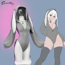 Cosplay Sexy Bunny Outfit Cosplay Lingerie For Women Animal Costumes Bunny Bodysuit - 白色 - 查看 11