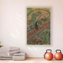 Framed Room Decor Anime Canvas Art Print, Japanese Manga Movie Poster, Wall Decor For Home, Bedroom, Living Room, Bathroom, Office, Cafe - Creative Artwork By Famous Cartoonist - 框架 - 查看 2