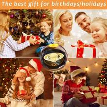 2Pcs Bola Cristal 3d, 3D Luz Nocturna de Bola Lmpara de Sistema y Saturno, Con Base De bola de cristal luz de noche, Decorar La Habitacin, Navidad, regalos espaciales para nios. - cálido - Ver 8