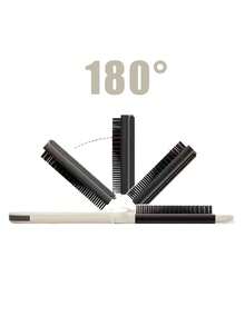 1 Stück 2-in-1 faltbarer Haar- und Make-up-Spiegel - tragbarer Schminkspiegel, Reiseessential, faltbarer Kamm mit Schminkspiegel, praktisch zum Mitnehmen, ideal für Reisen & Outdoor, Doppelfunktions-Polsterbürste, Kopfmassagebürste - Verschiedenfarbig - Übersicht 5