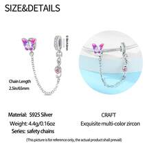 Diverse Design Chain Charm Set Silver Plated Owls, Airplanes, Roses, Heart Motifs Charm DIY Jewelry - Silver - View 9