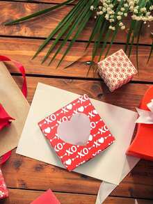 Hộp giấy hình trái tim XOXO 12 chiếc ngày lễ tình nhân, chủ đề lãng mạn, cửa sổ rỗng cho tình yêu, sinh nhật cặp đôi, hộp quà ngày lễ tình nhân - Nhiều màu - Xem 4