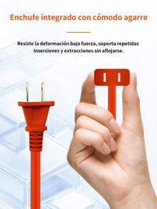 1pieza (barra 4 entradas)Cable de extensión para uso al aire libre, resistente y durable, compacto, ignífugo y con protección contra sobrecarga. Ideal para oficinas, cocinas, dormitorios, viajes y otros lugares. Naranja (opcional 3M/5M/7M/10M/15M) - Multicolor - Ver 11
