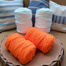 1pc Arm Knitting Bulky Chunky Yarn / 100% Polyester Soft / Cat Tail Sausage Yarn / DIY Handmade /Croche/ For Scarves/Hats/Cushions/ Pet Nests/ Home Decor / Machine Washable/ 1000g 35.27oz/ 2.2lb - Multicolor - View 13