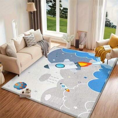 1pc Children's Cartoon Pattern Carpet, Decorative Carpet, Warm And Cozy Creative Quirky Design, Multi-Color Options